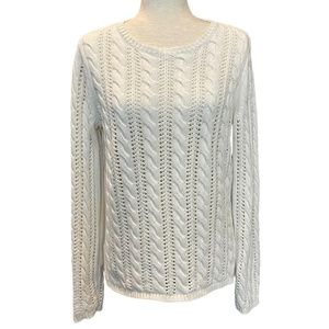 Jones New York Signature Pullover Cable Knit Sweater